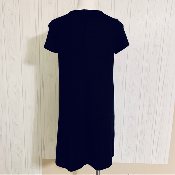 Gap Sz Medium Black Short Sleeve Knit T Shirt Dress - Picture 4 of 6
